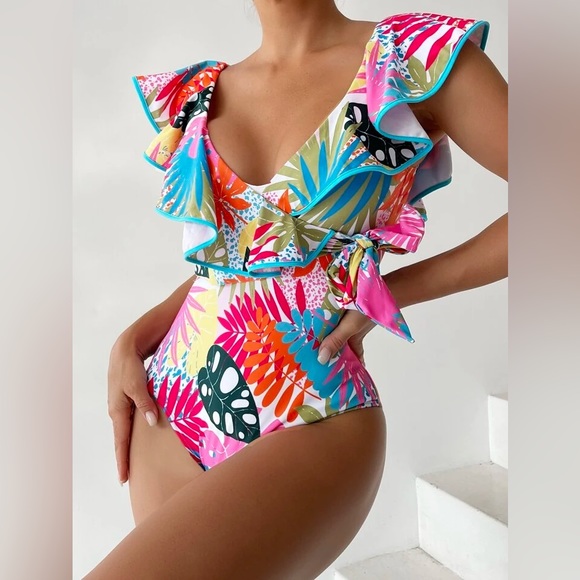Colorful one piece swimsuit - Picture 1 of 3